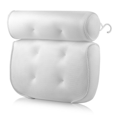 2020 Bathtub Spa Pillow with 4D Air Mesh for Tub Neck Shoulder Headrest for Women/Men Non-Slip Quick Dry Custom Logo Spa Pillow